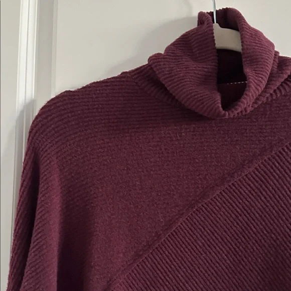 By Bordeaux Brand Rich Plum Cowl Neck Sweater - Size XS - Picture 5 of 8